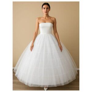 Crinoline 6 Hoop Skirt Petticoat for Ball Gowns & Quinceanera Dresses
